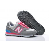 new balance 574 blauw roze