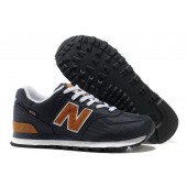 new balance 574 bleu marine brun