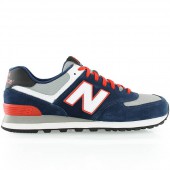 new balance ml574 rouge bleu