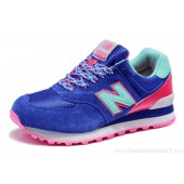 new balance rose et bleu femme