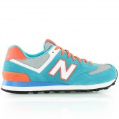 new balance wl574 bleu et orange