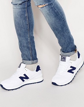 new balance 574 bleu blanc